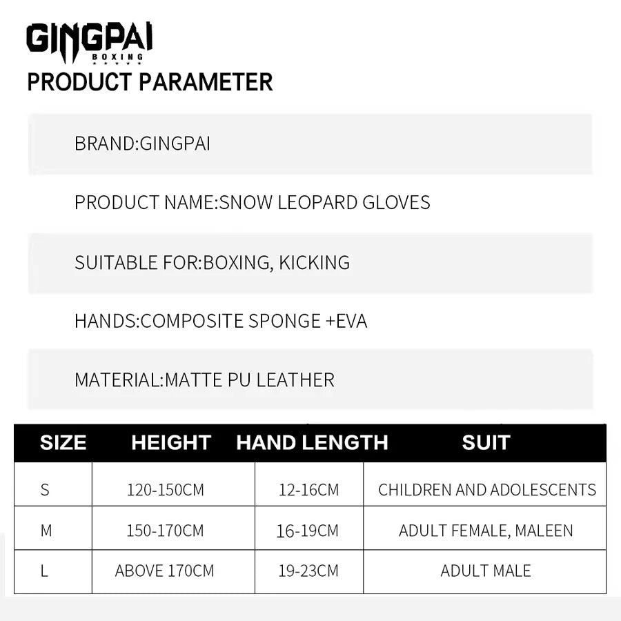 MMA Boxing Gloves Half Finger Training Equipment THRIXINE
