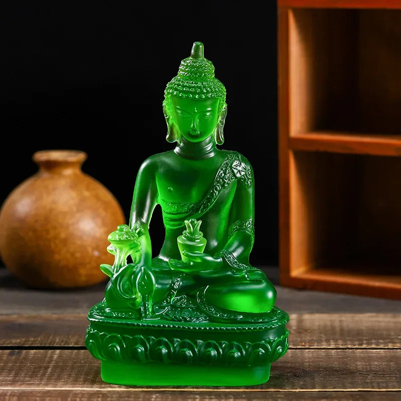 1pc, Resin Craft Home Decoration Buddha Statue Buddhism Sculpture Thailand Buddha Sculpture Zen Decor Ornaments Car Decoration Lootquake LLC