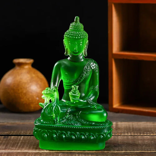 1pc, Resin Craft Home Decoration Buddha Statue Buddhism Sculpture Thailand Buddha Sculpture Zen Decor Ornaments Car Decoration Lootquake LLC