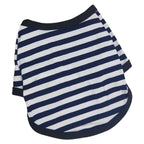 Stripe Spring Dog T-shirt Soft Small Medium Dog Puppy Clothing Shirt Vest Printed Pet Dog Puppy Vest T-shirt Dog Cloth Pi-Mart