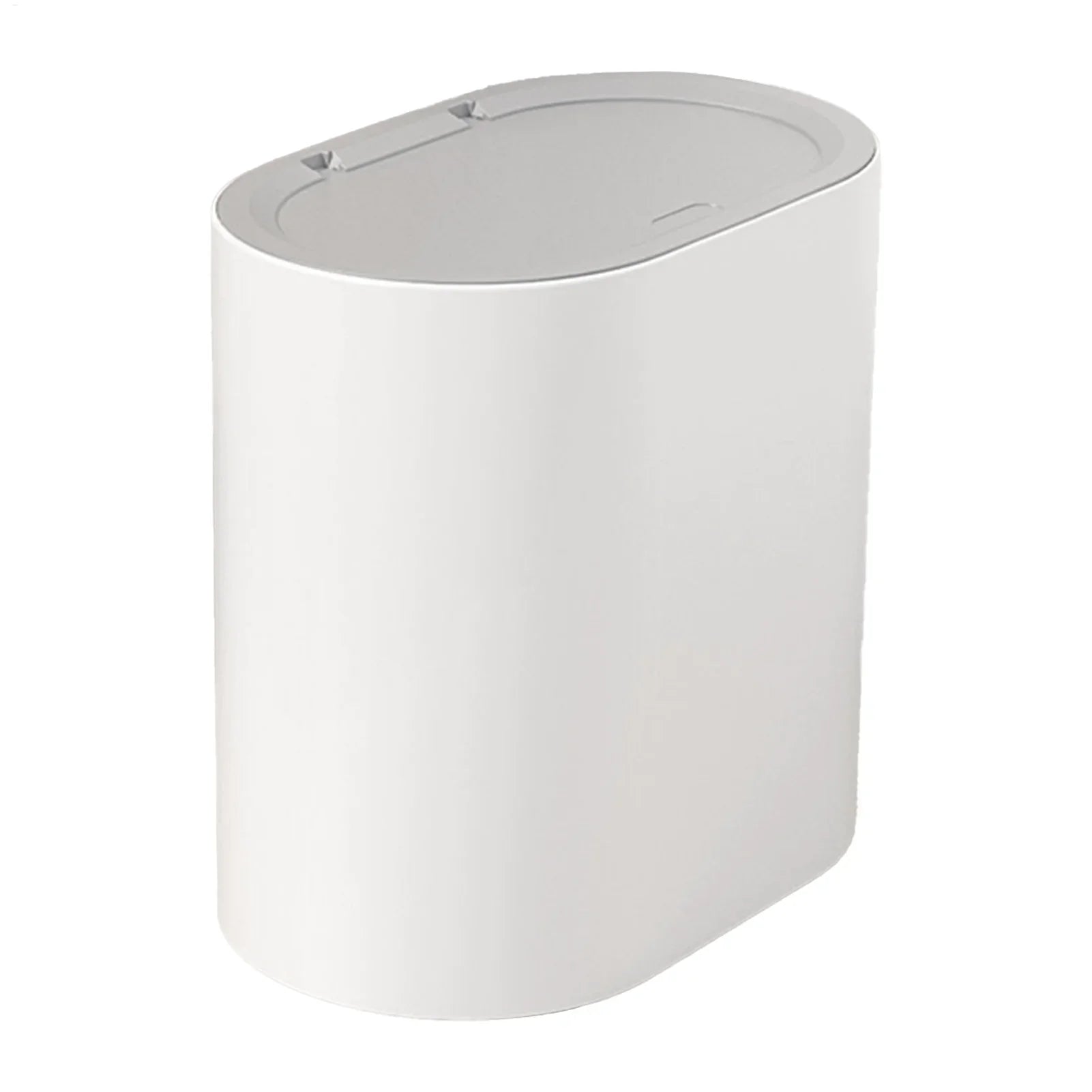 Bathroom Trash Can with Lid Push-type Trash Bin Anti-odor Garbage Can Press Top garbage can Waste Basket for Kitchen accessories Lootquake LLC