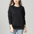 Maternity Nursing Sweatshirt 100% Cotton Winter Maternity Clothes T-shirt Breastfeeding Tops Hoodie Sweater For Pregnant Women