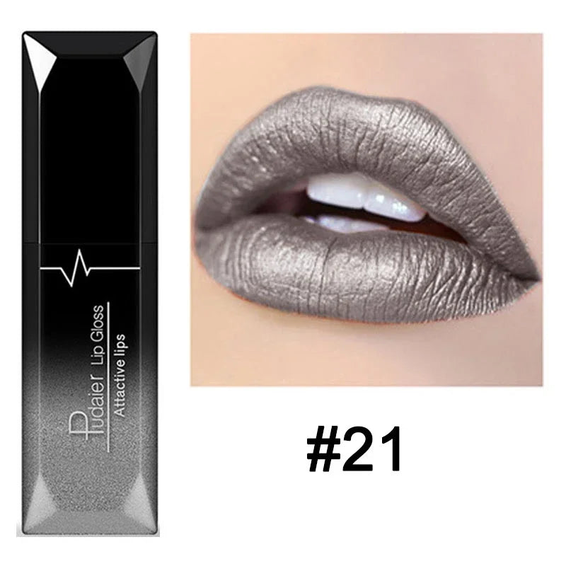 Waterproof Nude Matte Velvet Glossy Lip Gloss Lipstick Lip Balm Sexy Red Lip Tint 21 Colors Women Fashion Makeup Christmas Gifts Lootquake LLC