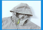2023 Summer Men's Windbreaker Big Size Sun Protection Clothing Korean Style Ultra-thin Streetwear Zipper Hooded Jackets Man