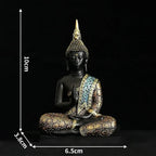Large Buddha Statue Thailand Buda Buddha Sculpture Green Resin Handmade Buddhism Hindu Fengshui Figurine Meditation Home Decor Lootquake LLC