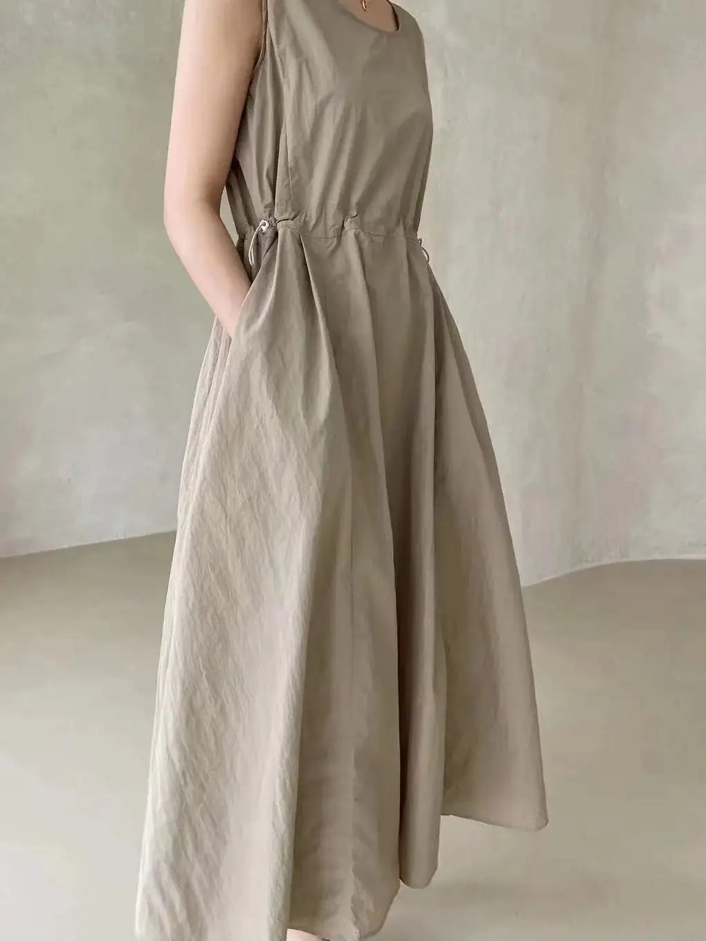 LANMREM 2 Pieces Sets For Women Suspender Long Dress With Sleeves Coat Female Casual Clothing 2024 Summer New 2DA6550