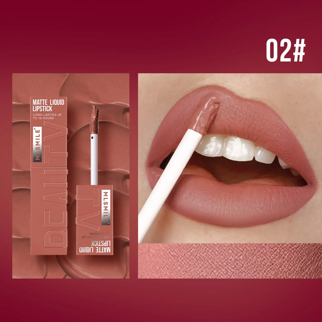 Matte Ink Liquid Lipstick Long Lasting Velvet Nude Lip Gloss Non-stick Cup Waterproof Lips Tint Waterproof Make Up Lootquake LLC