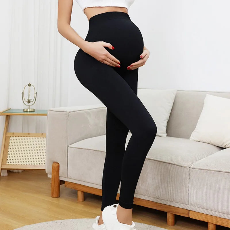Seamless High Waist Maternity Yoga Leggings THRIXINE