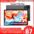 Teclast T50 Plus Tablet, 11 Inches, Unisoc T620, 8 Cores, (6Gb+10Gb)Max.16Gb Ram, 256Gb Rom, 4g Network, Dual Sim, Android 14, 8000Mah, 1920X1200 Ips, Wifi Lootquake LLC