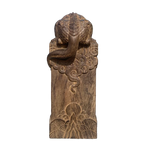 Hand Carved Vietnam Wood Wooden Mythical Beast Statue Figurine Wealth Attracting Auspicious Ornament Home Office Desk Decor Lootquake LLC