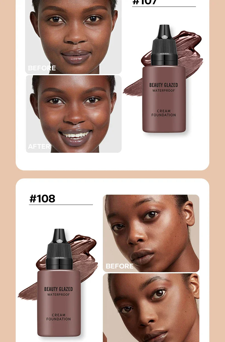 Flawless All Day: 9 Color Waterproof Concealer Foundation For Women Makeup Full Coverage Long Lasting Moisturizing Lootquake LLC