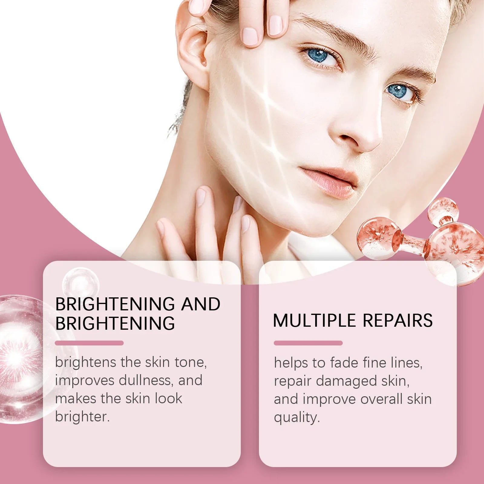 Collagen Pad Facial Toner Fade Fine Lines Brightening Skin Tone Improve Sensitive Acne Facial Skin Soothing Glacier Cotton Pads Lootquake LLC