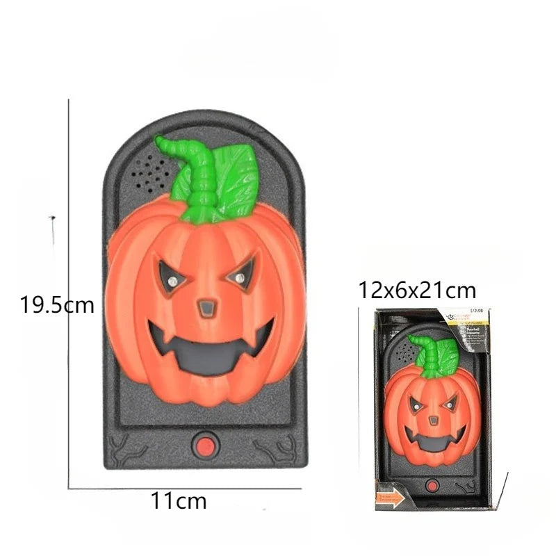 Halloween Prank Doorbell Decoration Electric Scary Doorbell Spooky for Party Haunted House Trick or Treat Festive Home Decor