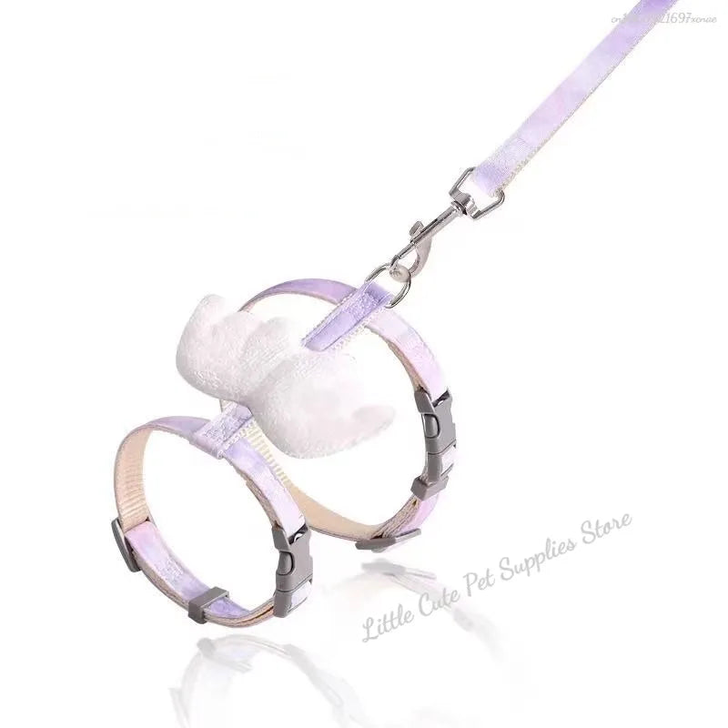 Cat Harness Wings Pet Harnesses And Leashes Set Adjustable Pet Harness for Cats Small Dogs Pug Chihuahua Cat Accessories Lootquake LLC