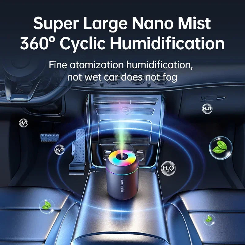 Mini Air Humidifier Usb Aromatherapy Diffuser 180ml Essential Oil Purifier Aromatherapy Spray Car Home Bedroom Led Quiet Desktop Lootquake LLC