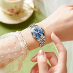 OLEVS Original Brand Elegant Women's Watches Waterproof Luminous Quartz Watch for Lady Necklace Bracelet Gift Box Set Calendar