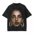 Retro Sades Singer Washed T Shirts Streetwear Hip Hop Novelty T-Shirt Tees Tops Men Women Cotton Harajuku Summer Lootquake LLC