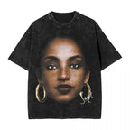Retro Sades Singer Washed T Shirts Streetwear Hip Hop Novelty T-Shirt Tees Tops Men Women Cotton Harajuku Summer Lootquake LLC
