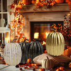 Halloween Pumpkin Decor Artificial Style Thanksgiving Day Dining Table Central Kitchen Decor Supplies Fall-Themed Wedding Decor Lootquake LLC
