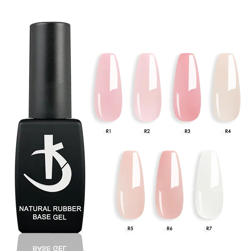 Milky White Rubber Base Gel Polish Nude Pink Base for Gel Varnish Semipermanent Natural Color Gellac Nails Art uv led Enamel Lak Lootquake LLC