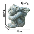 Gargoyle Gothic Decor Statue, Gargoyle Garden Guardian Sculpture, Medieval Gargoyle Mantel Office Bedroom Garden Decoration Lootquake LLC