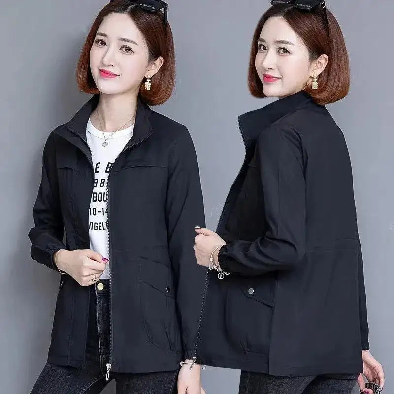 2023 New Spring Women's Jackets Causal Windbreaker Famale Thin Basic Coat Lightweight Jacket Outwear Women Clothing Lootquake LLC