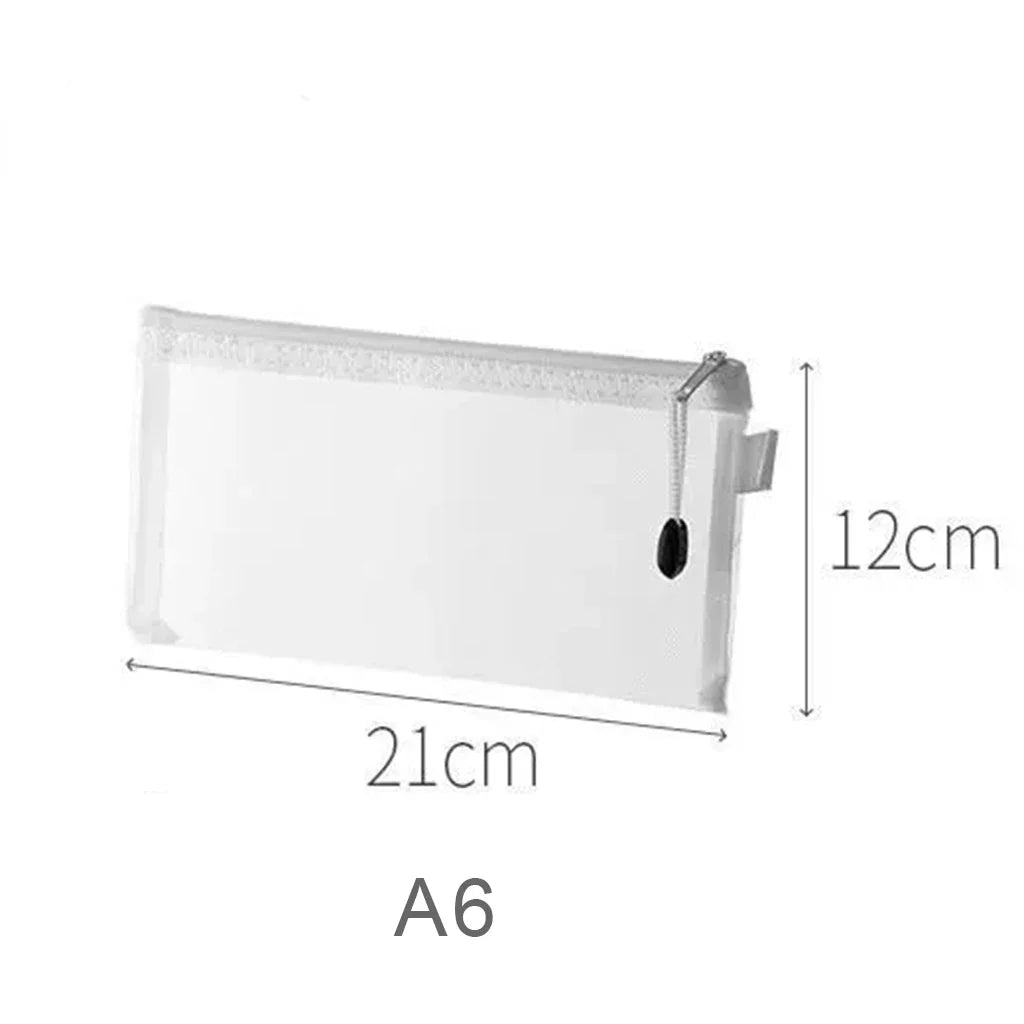 A4/A5/A6 Mesh Zipper Pouch Document Bag Waterproof Zip File Folders School Office Supplies Cosmetic Makeup Bags Lootquake LLC