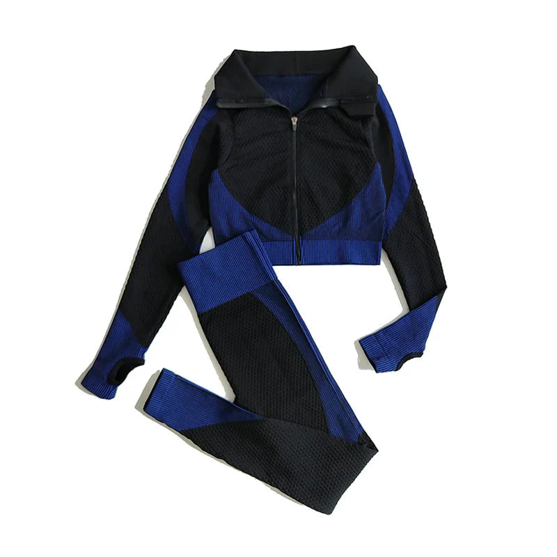 FlexFit Seamless Yoga Set: Comfy, Stylish, Versatile THRIXINE