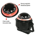 Navigation Car Compass For Marine Car Boat Pivoting Electronic LED Light Guide Ball Vehicle Navigation Tool Compass Accessories