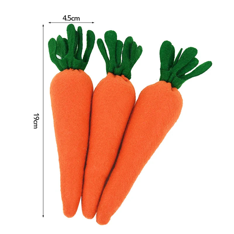 3/1pcs Nov Woven Easter Carrots Ornaments Hanging Pendant for Easter Home Decorations Supplies 2023 Kids Easter Favors Gifts Toy Lootquake LLC