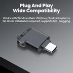 Type-C 2.0 Card Reader TF Mini Car Memory Card Reader For iPhone 17 16 15 USB C 2.0 CardReader to Micro TF