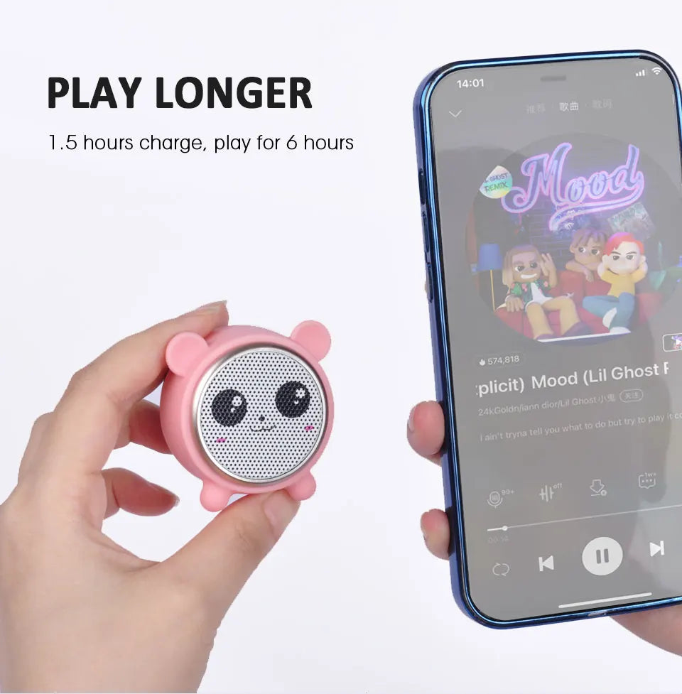 Wireless Bluetooth Animal Speaker Box HIFI Power Mini Speakers TWS Sound Speakers for Outdoor or Office home Panda Baby Lootquake LLC
