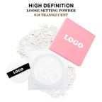 Loose Setting Powder Face Makeup Foundation Vegan Cosmetics Natural Pink Package Matte Compact Powder Custom Logo Wholesale 20pc
