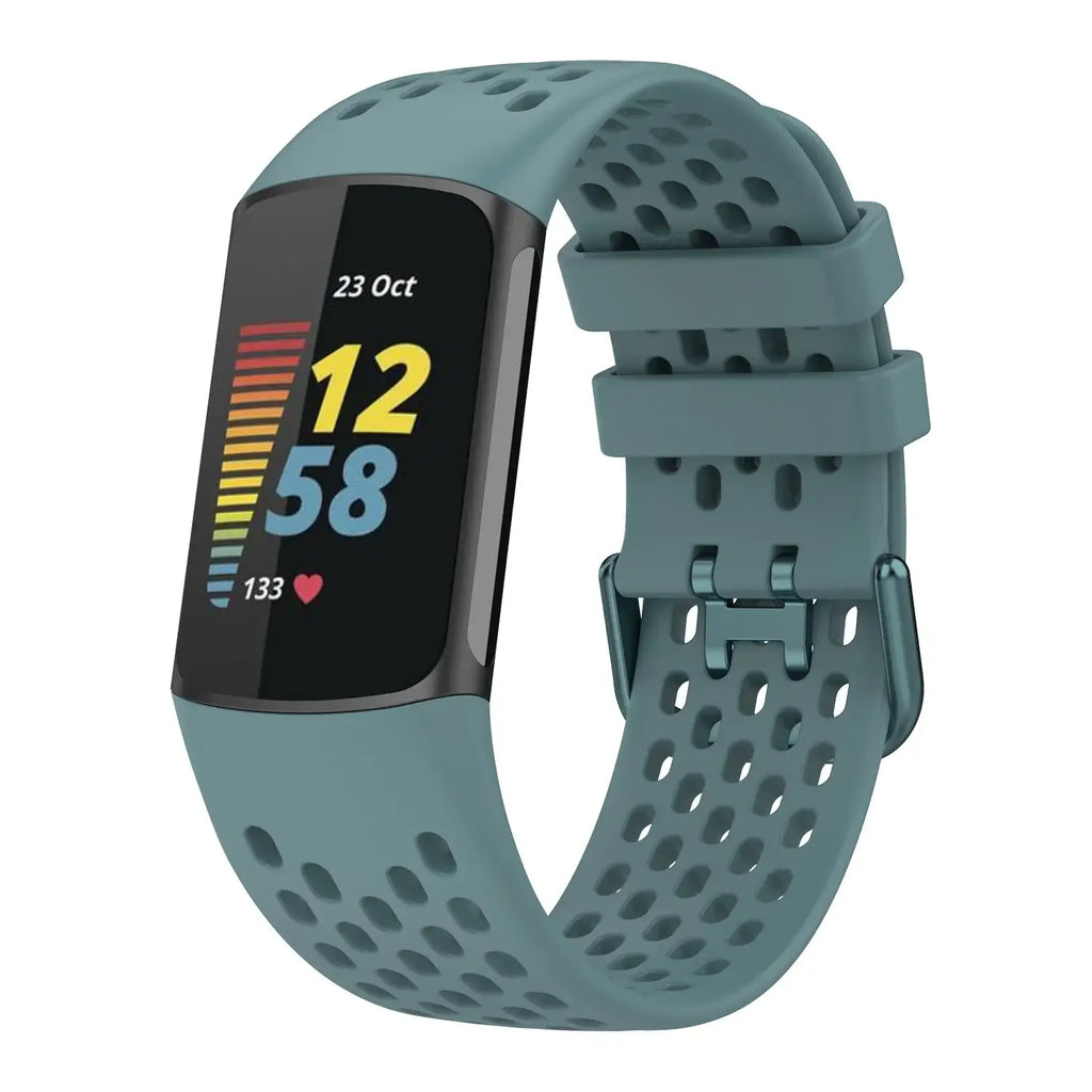 Fitbit Charge 5 6 Silicone Band - Soft Flexible Waterproof - SJB-DIAMOND ELITES