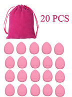 20pcs Finger Air Cushion Sponge Powder Puff Set, Makeup Puff, For Liquid Foundation, Powder Foundation, Concealer. Lootquake LLC