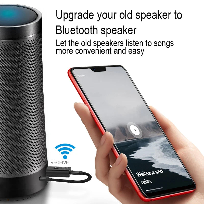 2 In 1 Bluetooth 5.0 Audio Receiver Transmitter 3.5mm AUX USB Stereo Music Wireless Adapter With Mic For Car Kit Speaker TV PC Lootquake LLC