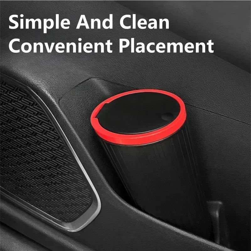 Universal Car Trash Bin Can Mini Auto Dust Organizer Car Interior Rubbish Bag Garbage Container Storage Box Bucket Auto Accessor Lootquake LLC