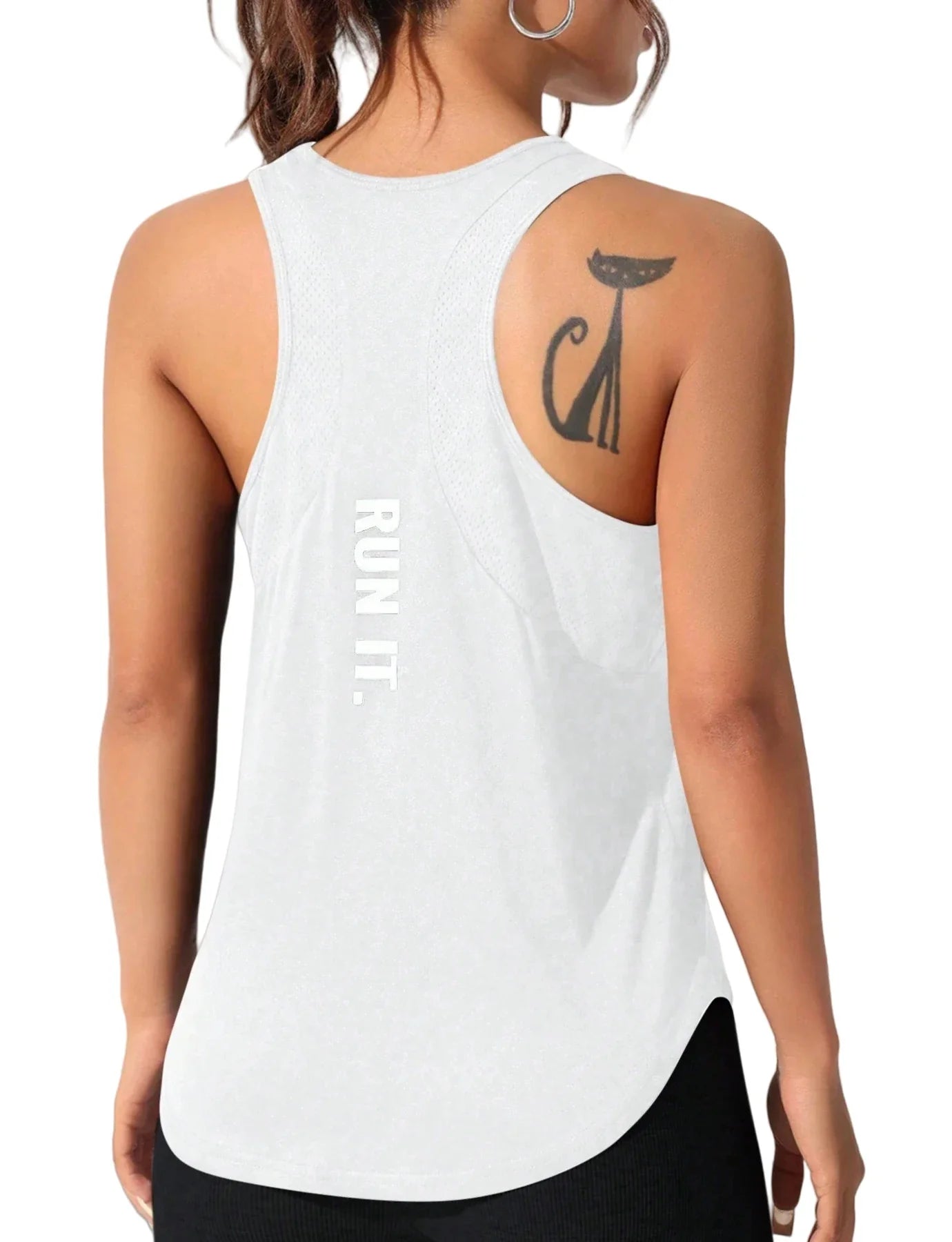 LOVELYX Flow: Women's Unique Letter Yoga-Run Vest THRIXINE
