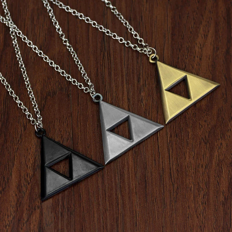 Breath of the Wild Vintage Necklace for Men Women LoZ Game Triforce Triangle Amulet Choker Necklace Cosplay Party Jewelry Gifts Lootquake LLC