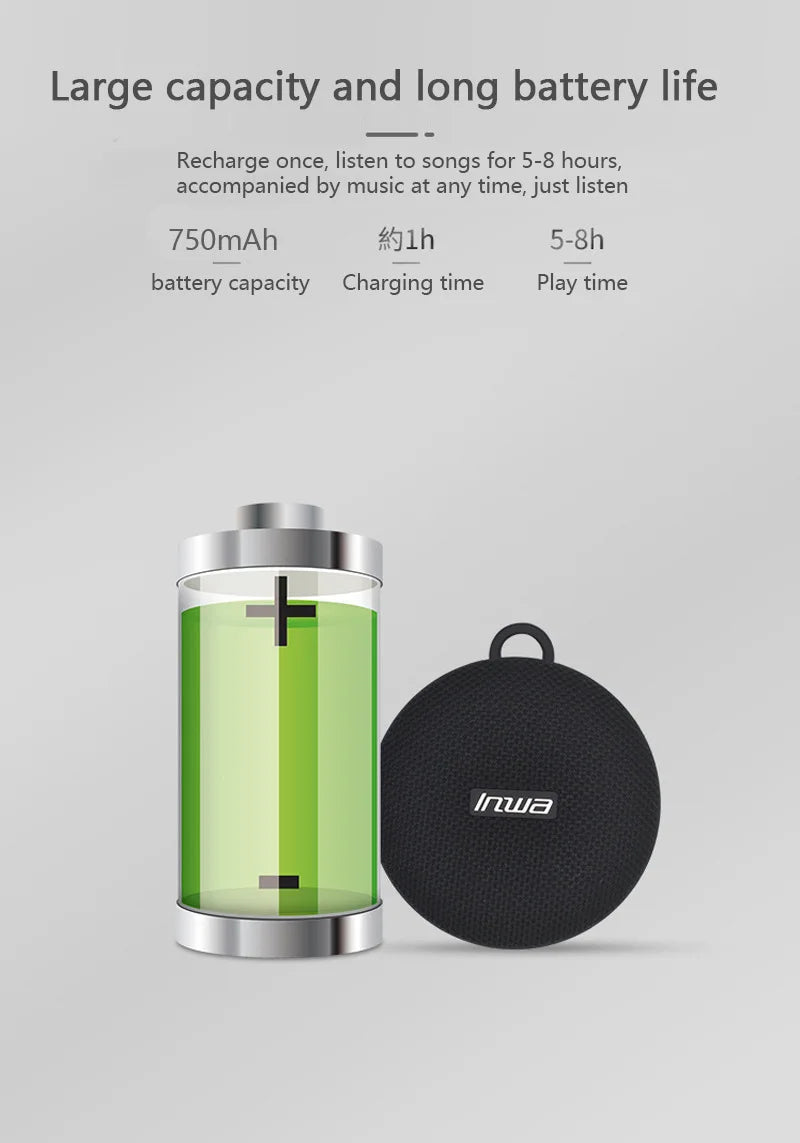 Bicycle Bluetooth Portable Wireless Sound Box with Bracket Handlebar Speaker Waterproof Subwoofer for Scooter Outdoor