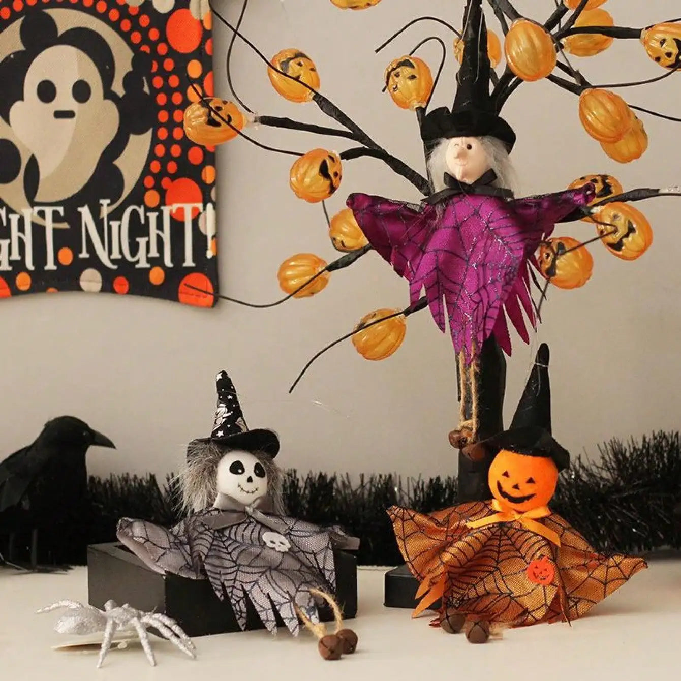 Halloween Figurine Pendant Home Garden Yard Hanging Pendant for Halloween Party Decoration Room Decoration Day of the Dead Decor Lootquake LLC