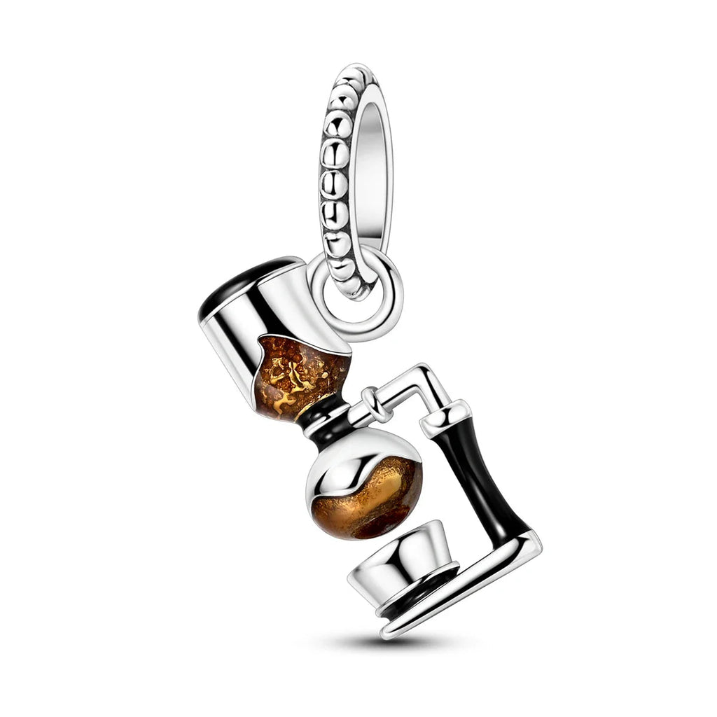 Coffee Cup Charms 925 Silver Beads For Woman Fit Original Bracelet Making Fashion Jewelry Lootquake LLC