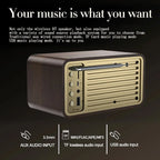 Nostalgic Bluetooth Speaker Bluetooth Sound Retro Classic Speaker Retro Radio Wireless Bluetooth 5.0 Wooden Portable Subwoofer Lootquake LLC
