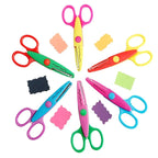6pcs/Set Scissors Wavy Pattern Paper Cutter DIY Handmade Tools Paper Craft Kawaii Card Photo Scissors Kids Gifts Office Supplies Lootquake LLC