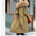 New In Coats & Jackets Women's Winter Padded Jacket Loose Casual Outerwears Fleece Hodded Windbreaker Elegant Office Lady's Coat