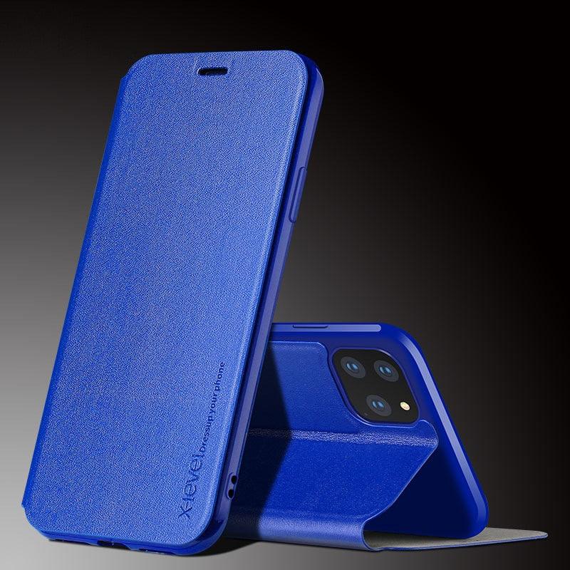 Ultra Thin Slim Case For iPhone 13 12 Case 6S 7 8 Plus X XR XS Max Flip Leather Cover For iPhone 12 11 Pro Max Case  Leather Extra Slim Phone Case With Stand Function Stevvex