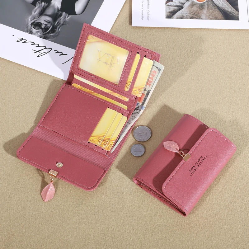 Trifold Clutch Coin Purse, Minimalist Credit Card Holder, Women's Casual Wallet Lootquake LLC