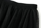 Women's High Waisted Slimming Sand Cake Skirt, Half Skirt, High-End Feeling Gauze, Long Skirt, Summer, , 2025 Hundred fold skirt
