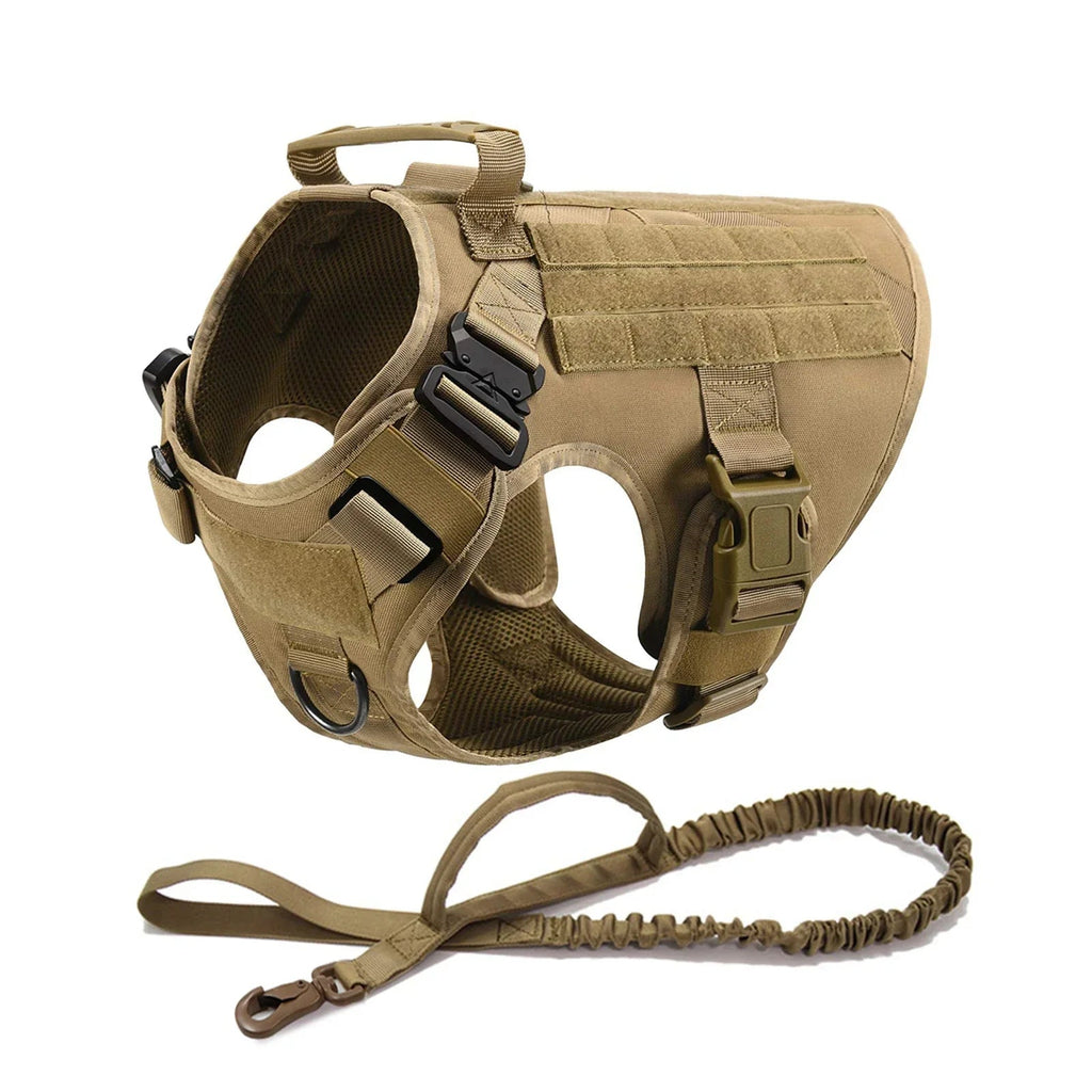 Ultimate Explorer Tactical Dog Harness & Leash Set Fashioned Furbabies
