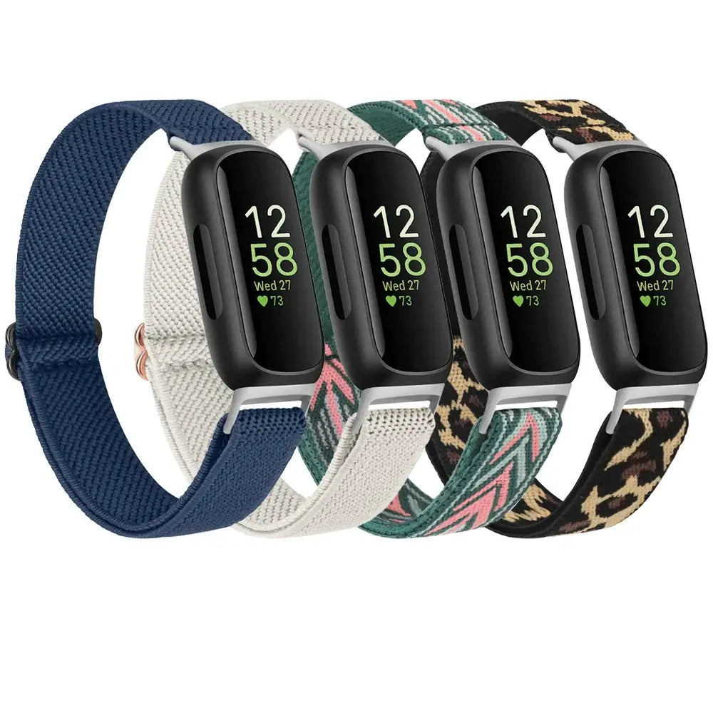 Fitbit Inspire 3, 2, 1, HR Nylon Band - Breathable Strap - SJB-DIAMOND ELITES